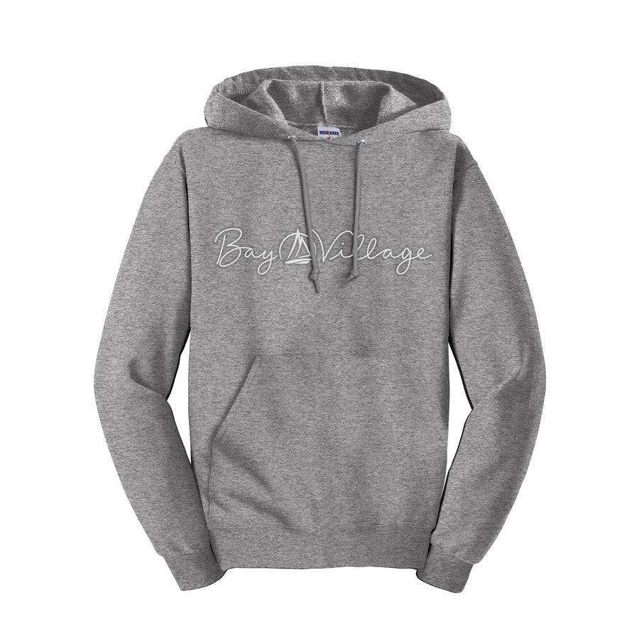 Bay Village Script Lettering Fleece Hoodie