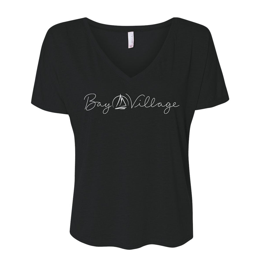 Women's Bay Village Script V-Neck T-Shirt