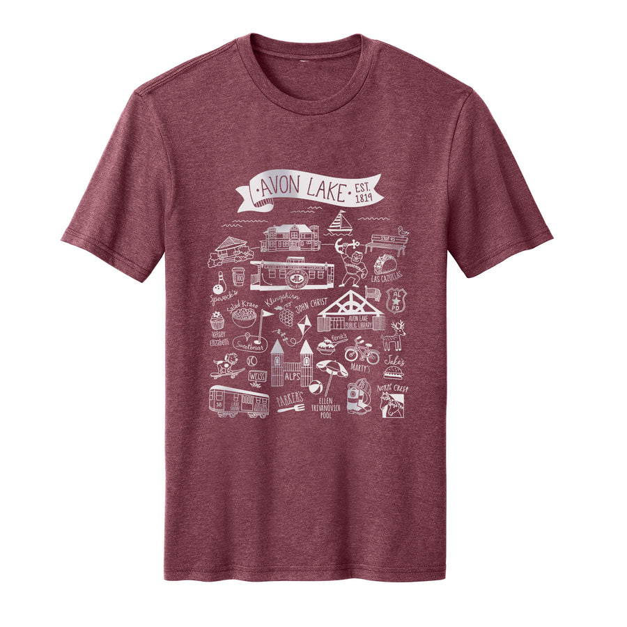 Avon Lake Favorite Places Adult T-Shirt