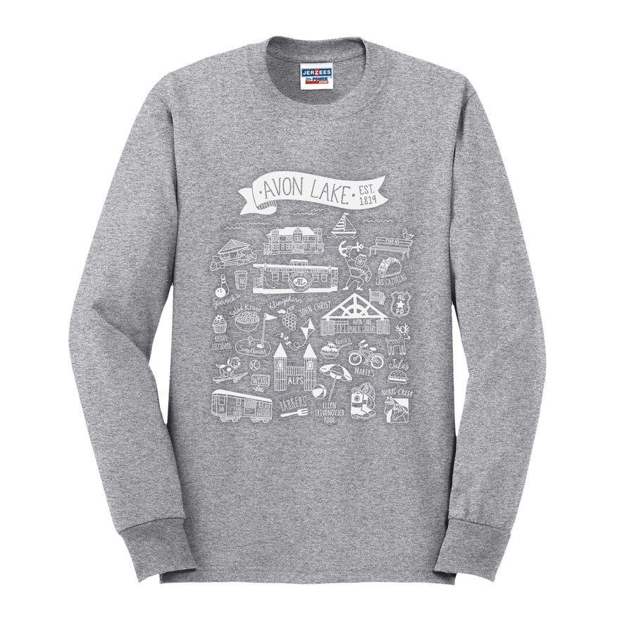 Avon Lake Favorite Places Long Sleeve T-Shirt