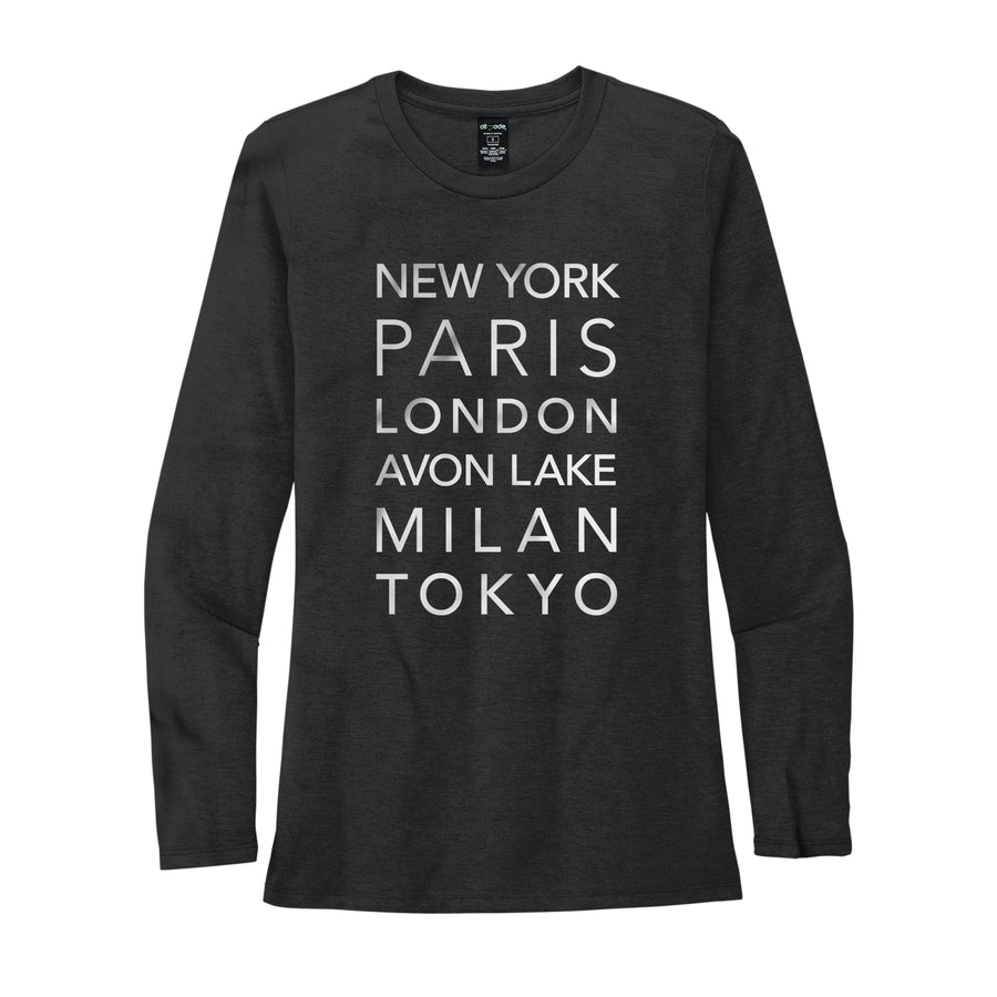 Women's Fashion Capitals of the World Long Sleeve T-Shirt