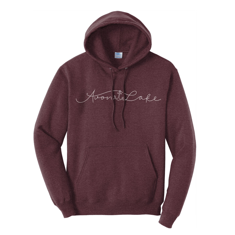 Women's Avon Lake Script Lettering Fleece Hoodie