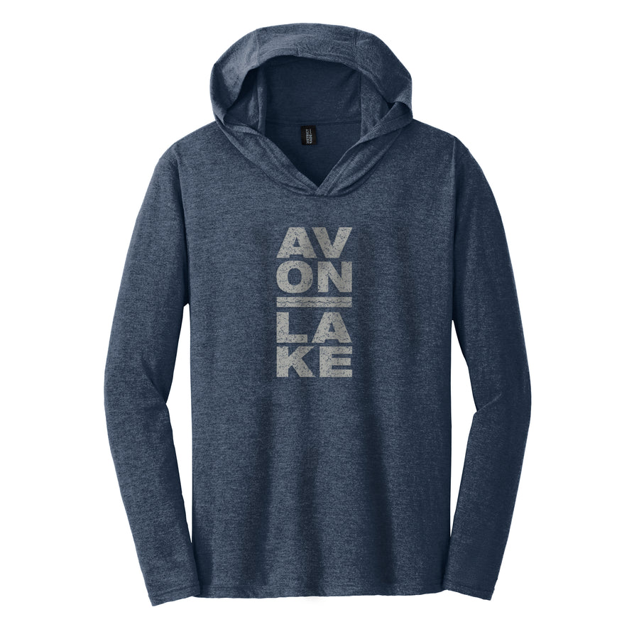 Avon Lake Stacked Lettering Long Sleeve Hooded Tee