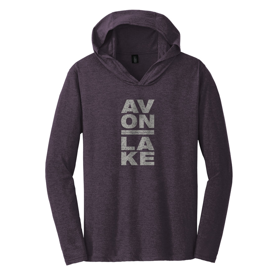 Avon Lake Stacked Lettering Long Sleeve Hooded Tee