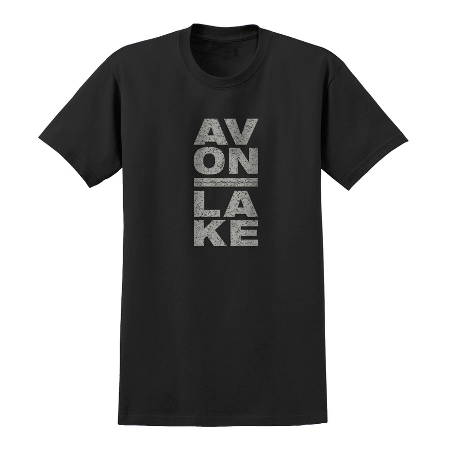 Unisex Avon Lake Stacked Lettering T-Shirt