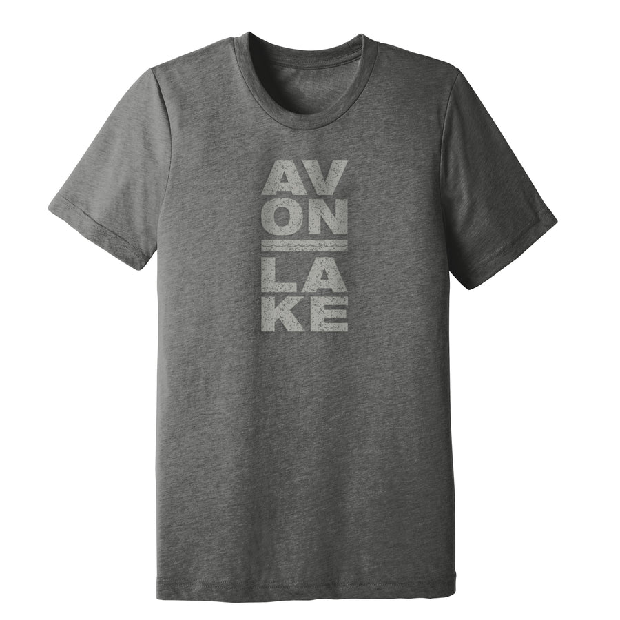 Unisex Avon Lake Stacked Lettering T-Shirt