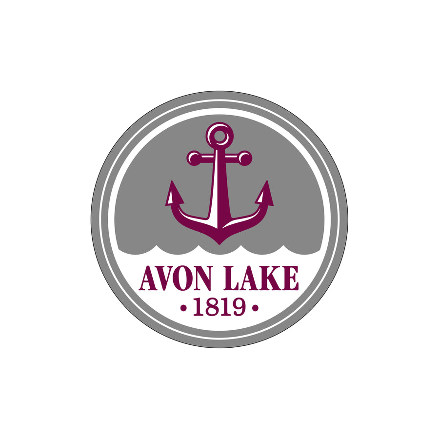 Removable Round Avon Lake Car Decal