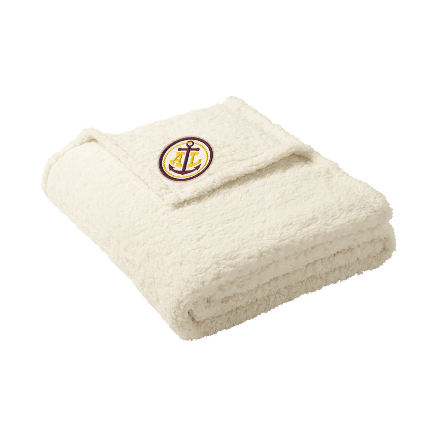 Avon Lake Sherpa Fleece Throw Blanket