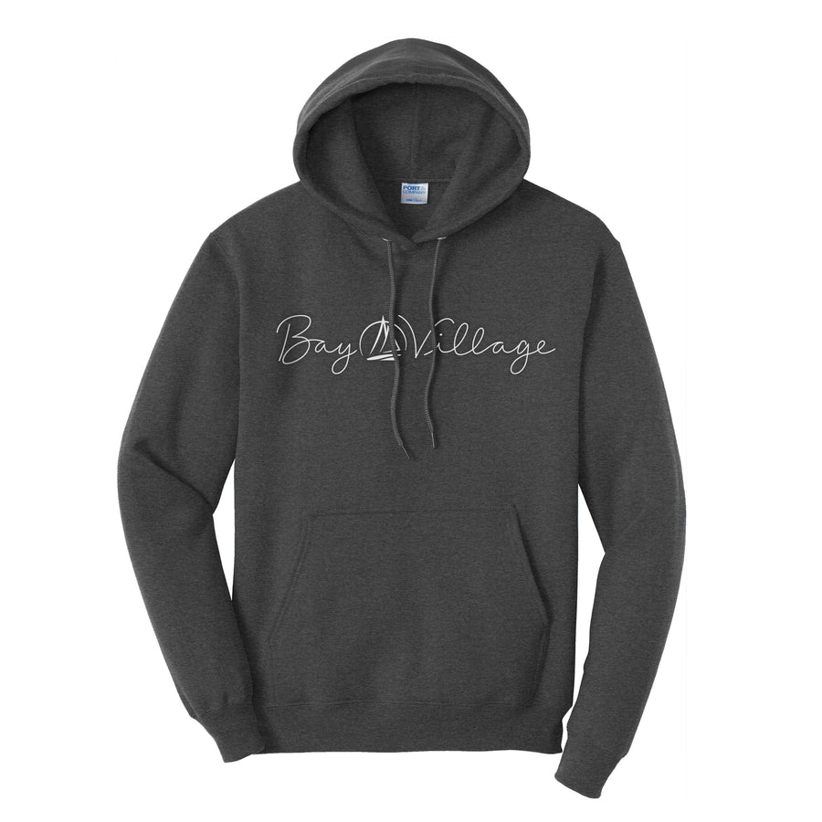 Bay Village Script Lettering Fleece Hoodie