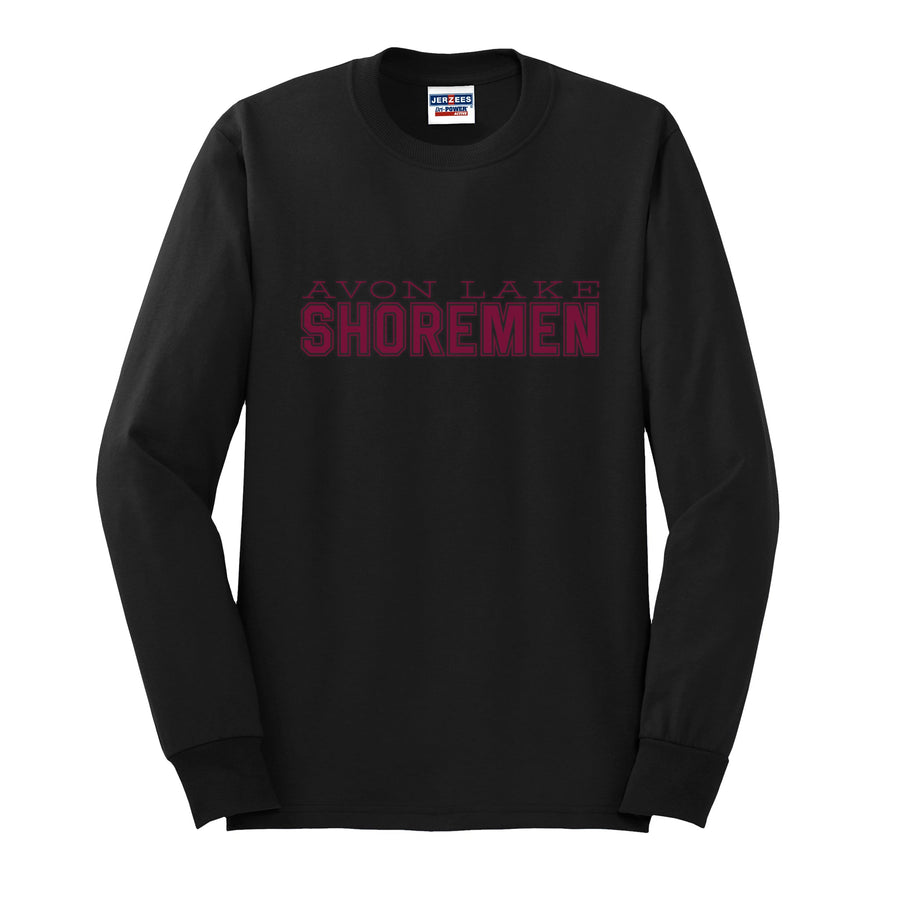 Shoremen Block Lettering Long Sleeve T-Shirt - PERSONALIZED