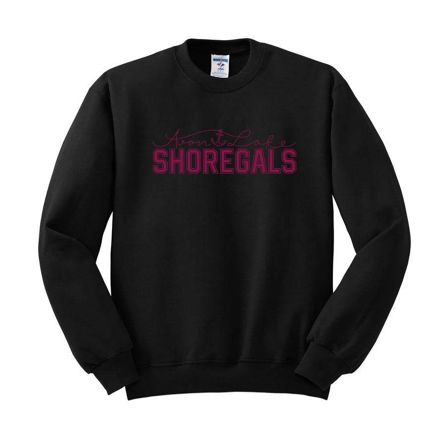 Shoregals Block Lettering Crew Neck Sweatshirt - PERSONALIZED