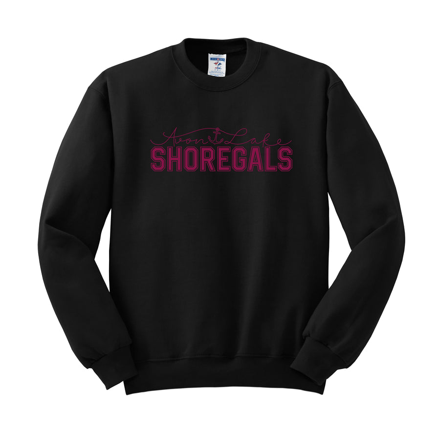 Shoregals Block Lettering Crew Neck Sweatshirt