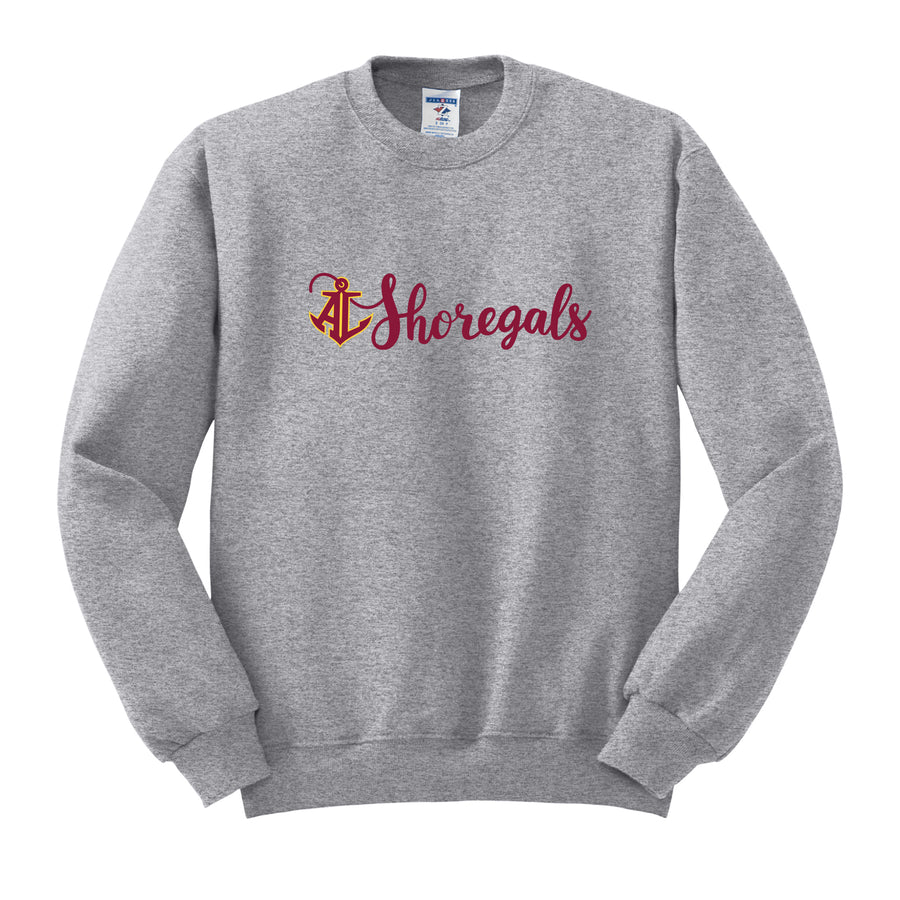 Shoregals Script Crew Neck Sweatshirt - PERSONALIZED