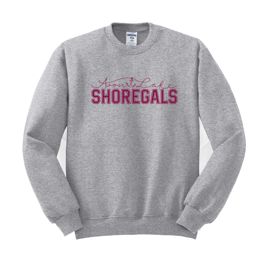 Shoregals Block Lettering Crew Neck Sweatshirt - PERSONALIZED