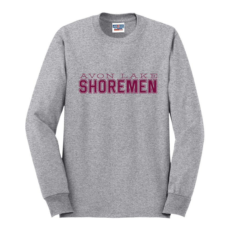 Shoremen Block Lettering Long Sleeve T-Shirt - PERSONALIZED