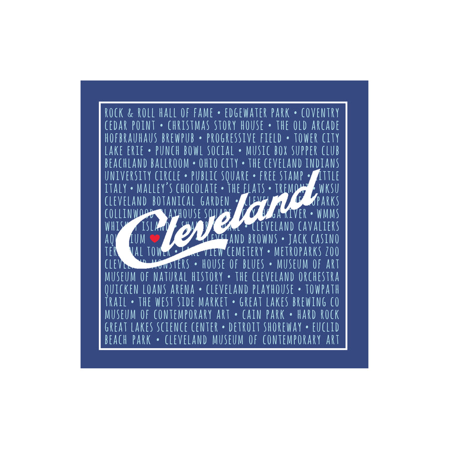 Displayable Tile Coaster - Cleveland