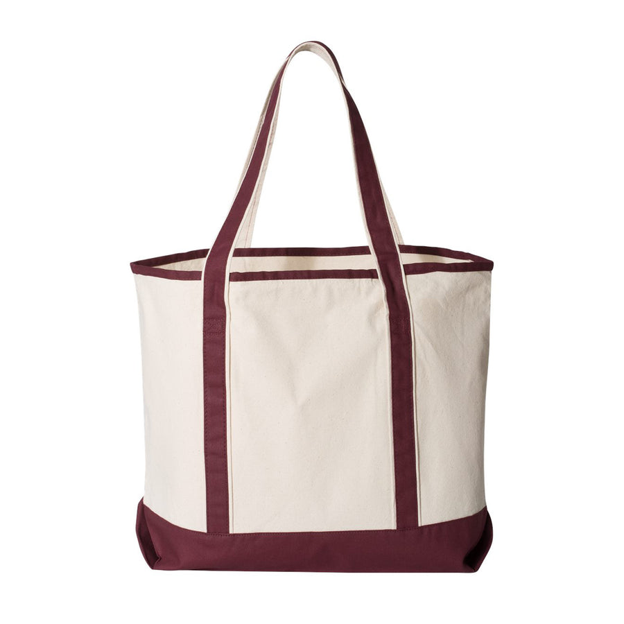 Embroidered Canvas Tote Bag